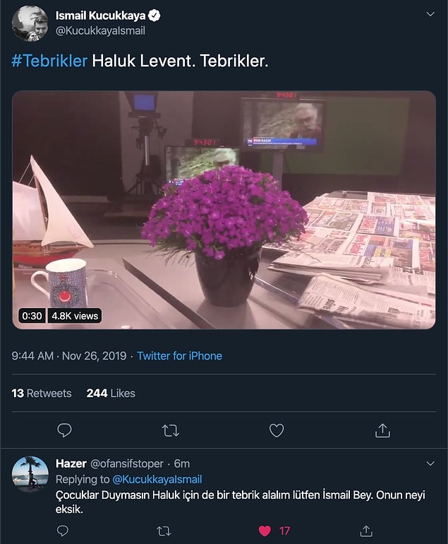 Kendiniz ünlü bir isim de olsanız Emmy kazanan Haluk Bilginer yerine Haluk Levent'i tebrik edebiliyorsunuz.