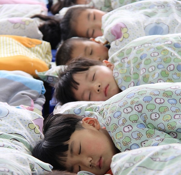 "Yataklar hem uyumak için hem de güvenlik egzersizleri için kullanılır."