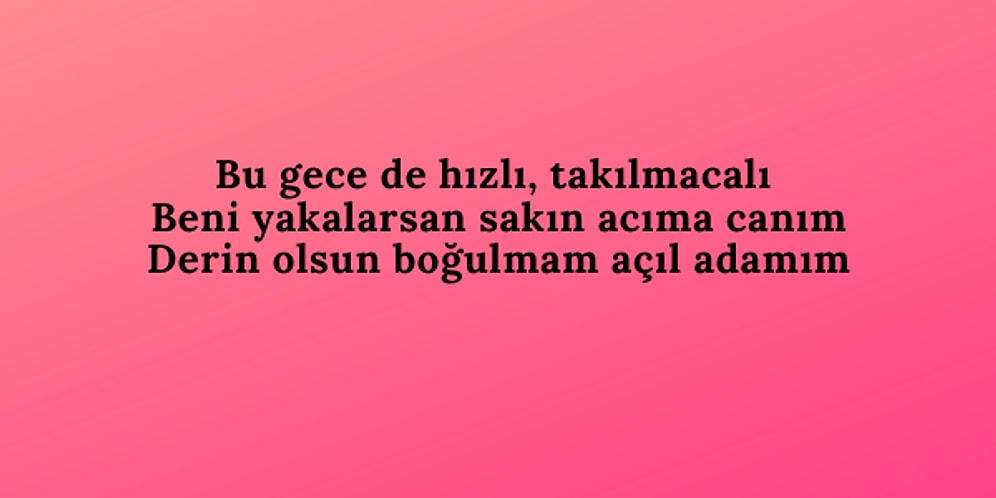 Sözleri Verilen Şarkıları Bilebilecek misin?