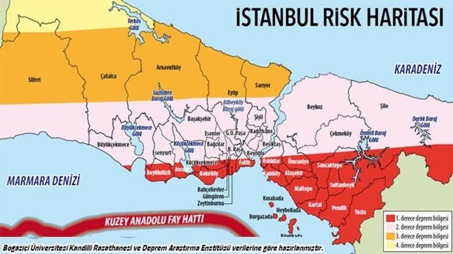 Istanbul Da Deprem Riski Olan Ilceler Ve Semtleri Fay Hatti Haritasina Gore Tek Tek Inceledik Onedio Com