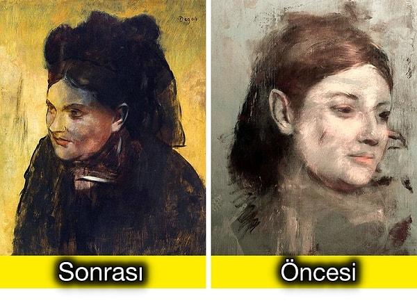 2. Degas bir kadının portresini bir başkasıyla değiştirmiş...