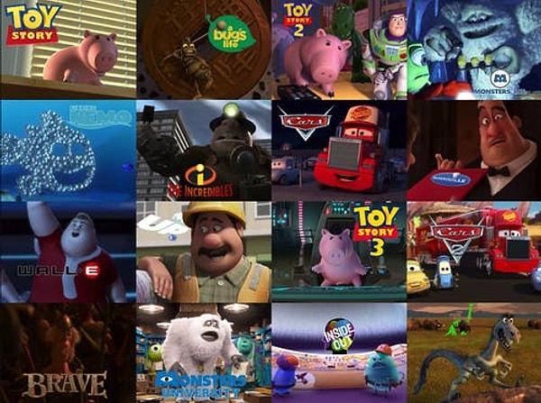 17. John Ratzenberger, her Pixar filmindeki bir karakteri seslendiren tek isimdir.