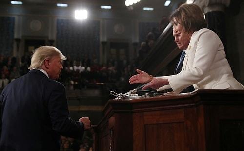 Temsilciler Meclisi Başkanı Nancy Pelosi, Elini Sıkmayan Trump'ın Konuşma Metninin Kopyasını Yırttı
