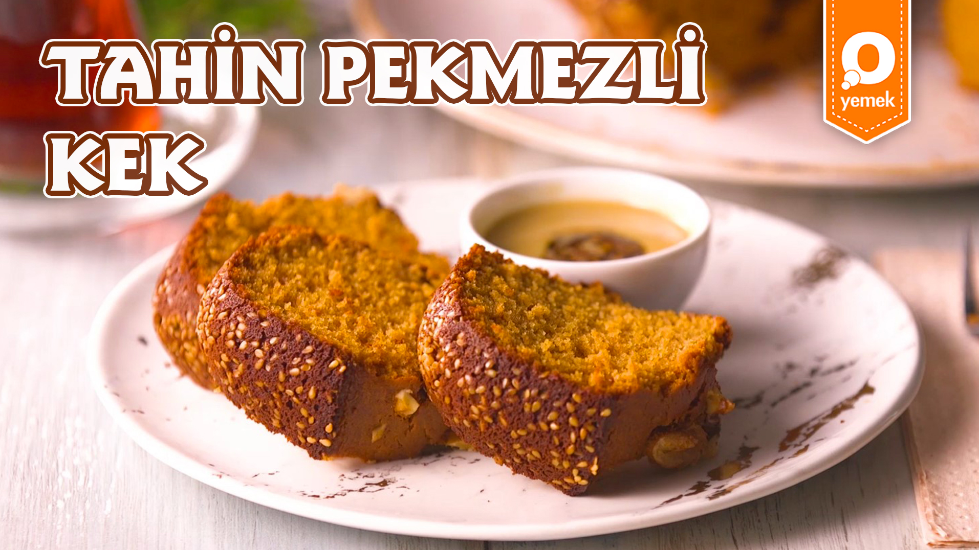 En Sevdiğimiz İkili Tahin Pekmezi Kekle Birleştirdik! Tahin Pekmezli