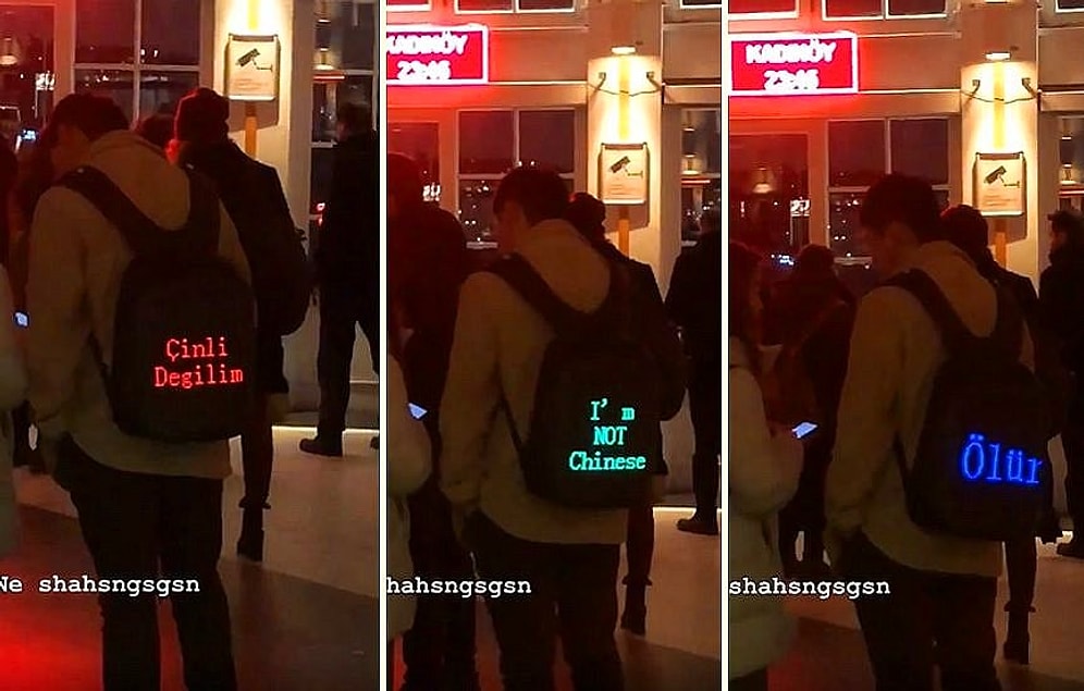 Daha İyi Bir Teknoloji Olamaz: Sırt Çantasına 'Çinli Değilim' Yazdıran Tayvanlı!