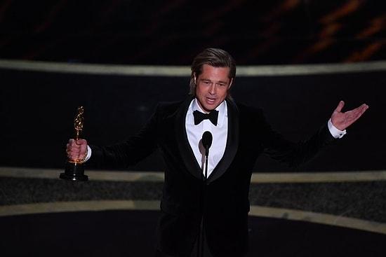İlk Oscar'ını Alan Brad Pitt, Trump'a Gönderme Yaptı: 'Konuşma Yapmam İçin 45 Saniyem Var, Senato'nun John Bolton'a Tanıdığı Süreden Daha Fazla'