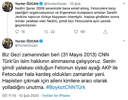 Nedim Şener ile CHP'li Yurter Özcan Twitter'da Birbirine Girdi: 'Seni Böyle Bırakmam Şerefsiz Yalancı'