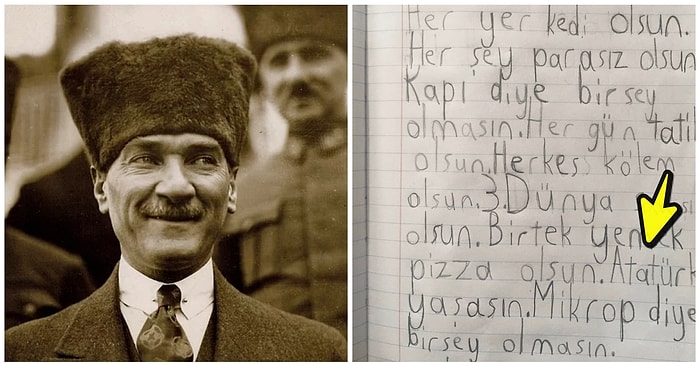 Atatürk Yaşasın! "Nasıl Bir Dünya İstiyorsunuz?" Sorusuna Cin Fikirli Çocukların Verdiği Birbirinden Güzel Cevaplar