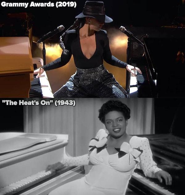 13. Alicia Keys, efsanevi jazz sanatçısı Hazel Scott'ın anısına Grammy Ödüllerinde aynı anda iki piyano çalmıştır.
