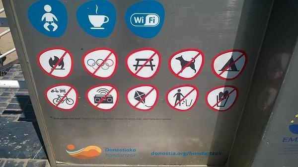 5. Bask Bölgesi'ndeki sahillerde neredeyse her şey yasaktır. Olimpiyatlar bile...