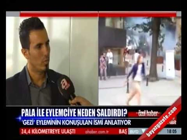 Gezi Parkı eylemleri sırasında, insanlara palasıyla dehşet saçan biri vardı ya...