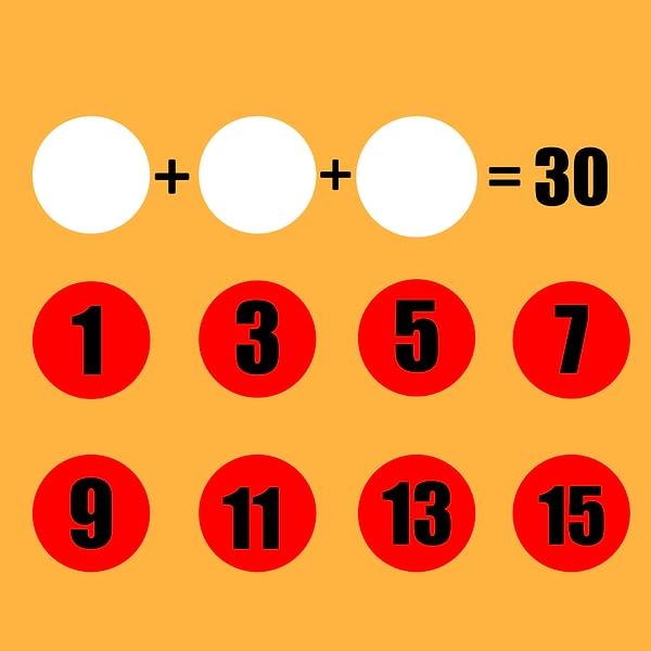 5. Aşağıdaki topların her birini bir kez kullanma şartıyla, yukarıdaki eşitliğin sağlanması mümkün müdür?