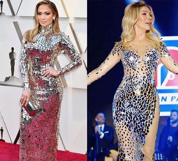 13. Seda Sayan'ın sahne kostümü akıllara Jennifer Lopez'in Tom Ford imzalı elbisesini getirdi.