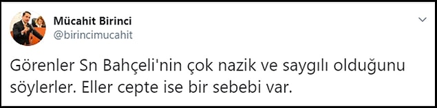 Sosyal medyada Bahçeli'nin tavrını yerinde bulanlar 👇