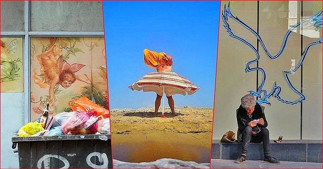 Sokakları Karış Karış Gezen Sanatçının Mükemmel Açıyı Yakalayarak Çektiği 27 Eğlenceli Fotoğraf