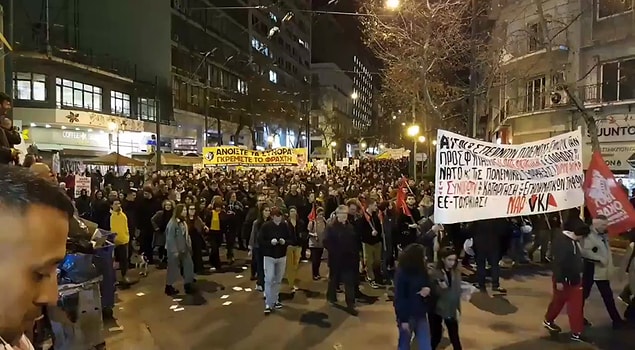 atinada mülteciler için yürüyüş ile ilgili görsel sonucu