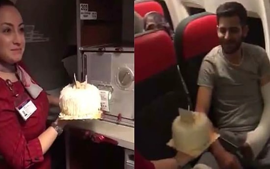 İdlib Gazisine Uçakta Doğum Günü Kutlaması Yapan Güzel İnsanlar!