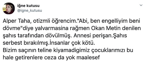 Otistik Genç, Kız Arkadaşına Laf Attığını İddia Eden Biri Tarafından Darp Edildi: 'Vurma Ben Engelliyim!'