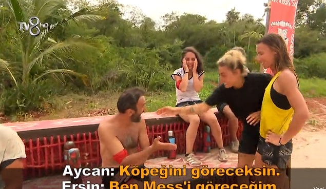 Survivor'a katılırken Mes'e iyi bakın diyen Ersin, yarışmada da sıklıkla köpeğini ne kadar sevdiğinden bahsediyordu.