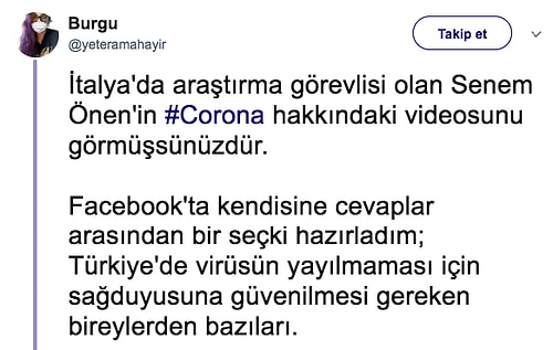 Koronavirüs'ün Yıktığı İtalya'dan Bilgiler Veren Senem Önen'e Gelen Birbirinden Çirkin Yorumlara Hayret Edeceksiniz