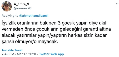 Erdoğan'ın 3 Çocuk Teşviğini Hatırlatan AKP'li Çamlı: 'Şer Gibi Gözüken Korona İstirahati, Berekete Vesile Olacaktır'