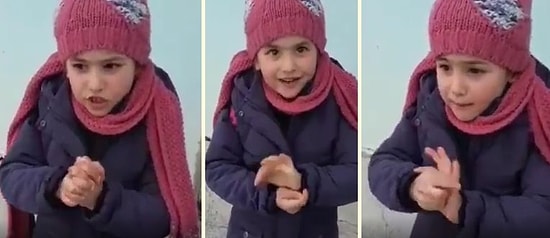 Koronavirüsten Korunmanın Yolunu Anlatan Ufaklık: 'Elimizi Beyle Beyle Değil, İycene İycene Yıkamalıyız'