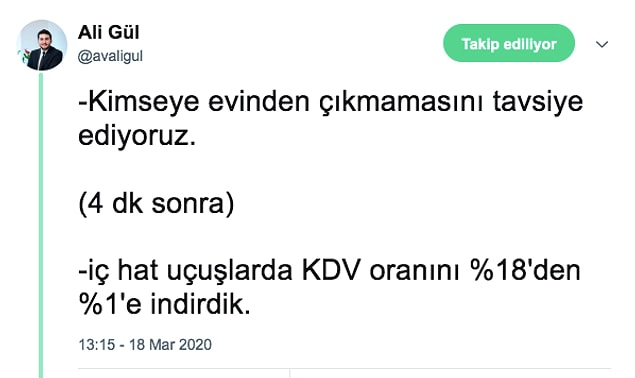 Cumhurbaşkanının açıkladığı bu 21 maddelik önlem paketi için herkesin tatmin olduğunu söyleyemeyiz. Sosyal medyada tedbirler için gelen eleştirilerin bazıları şöyle:
