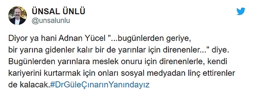 Ankara Üniversitesi'nin İnceleme Başlattığı 'Koronavirüs Uyarısı' Yapan Doktora Destek: #DrGüleÇınarınYanındayız