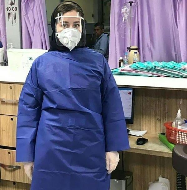 19. İran'da Koronavirüs ile mücadele eden hemşire