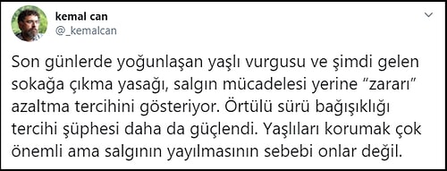 65 Yaş ve Üstü Kişilere Sokağa Çıkma Yasağı