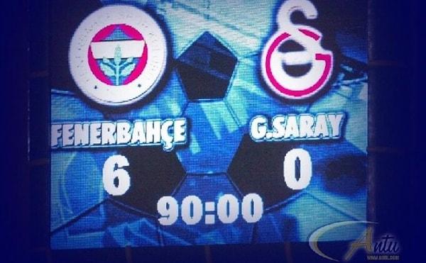 6. 6 Kasım 2002 /  Fenerbahçe-Galatasaray: 6-0