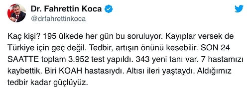 Sağlık Bakanı Koca Açıkladı: Can Kaybı 44'e Yükseldi