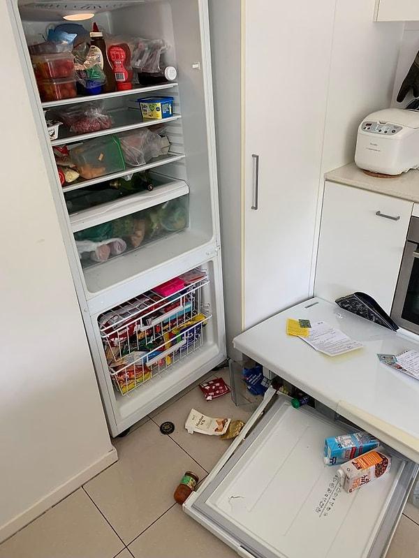 17. "Karantina günlerine buzdolabı kapağım bile dayanamadı."