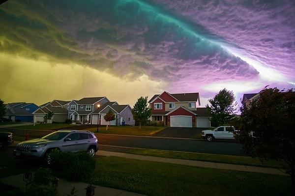 10. Büyük bir fırtınadan dakikalar önce çekilen fotoğraf.