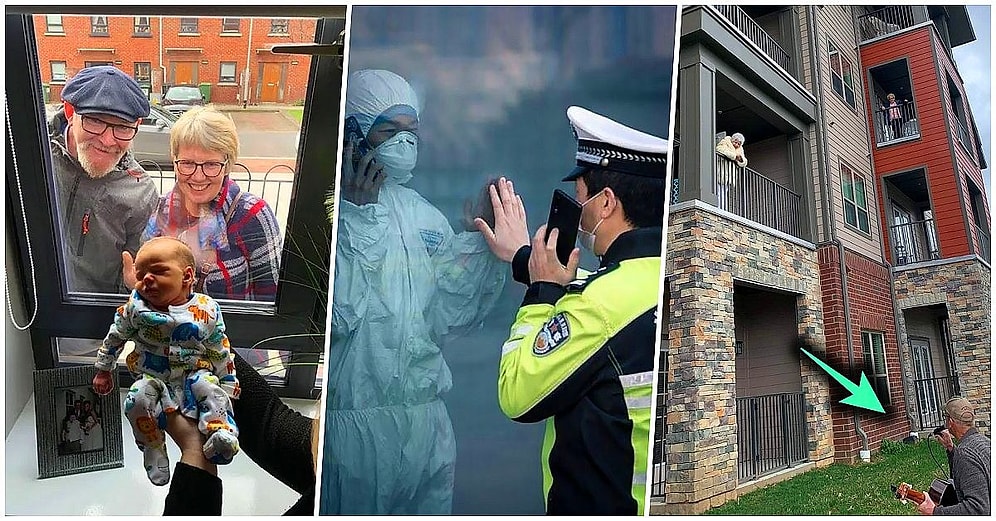 Koronavirüs Nedeniyle Sevdiklerini Tehlikeye Atmadan Görebilmenin Bir Yolunu Bularak Ciğerimizi Dağlayan 17 Kişi