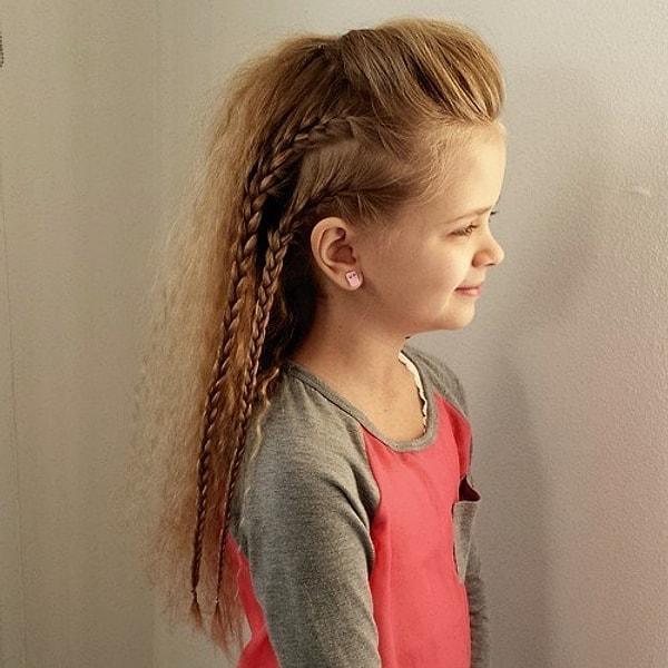9. Anne kız olarak aynı saç modelini yapmak isterseniz bu model çok uygun olacaktır.