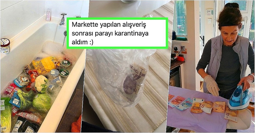 İnsanların Koronavirüsten Korunmak İçin Market Alışverişi Sonrası Yaptığı İlginç Dezenfeksiyon İşlemleri