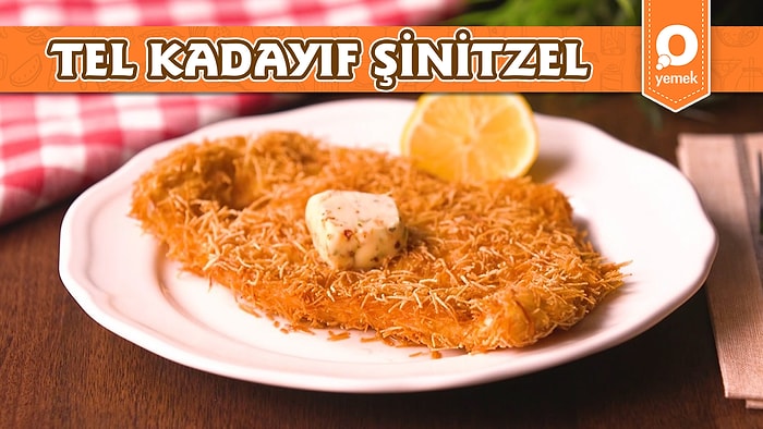 Tavuk Sevenlere Çıtır Çıtır Bir Tarif: Tel Kadayıf Şinitzel! Tel Kadayıf Şinitzel Nasıl Yapılır?