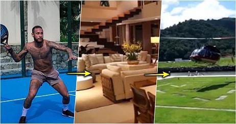 Ünlü Futbolcu Neymar’ın Arkadaşlarıyla Birlikte Kendini Koronavirüs Yüzünden İzole Ettiği 9 Milyon Dolarlık Lüks Villası