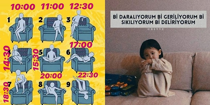 Karantina Günlerindeki Ruh Hallerini Bir Görselle Anlatarak Eğlendiren Takipçilerimiz