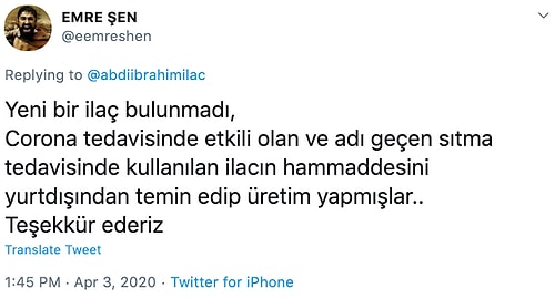 Abdi İbrahim, Koronavirüs Tedavisinde Olumlu Sonuç Veren İlacı, Yıl Sonuna Kadar Bakanlığa Ücretsiz Bağışlayacağını Duyurdu