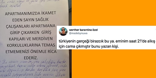 Bir Apartman Yöneticisinin Sağlık Çalışanlarına Yaptığı Uyarı ve O Talihsiz Uyarıya Gelen Cevap İnsanları İkiye Böldü