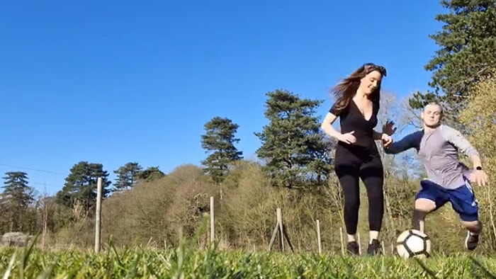 Eşiyle Futbol Oynayan Jack Wilshere'ın Sert Müdahalesi