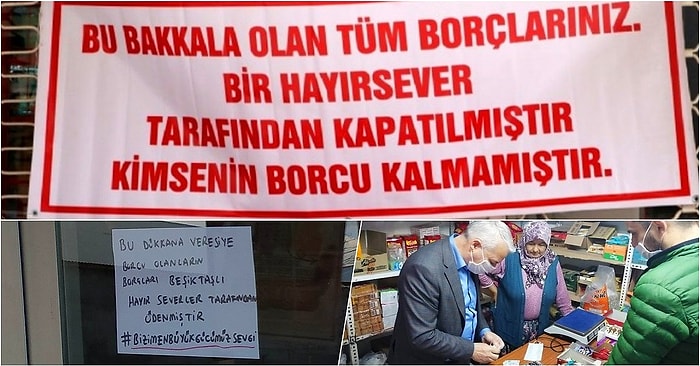 İyilik Gerçekten de Bulaşıcı! Türkiye'nin Dört Bir Yanından Hayırseverler Veresiye Defterlerini Kapattırmaya Başladı