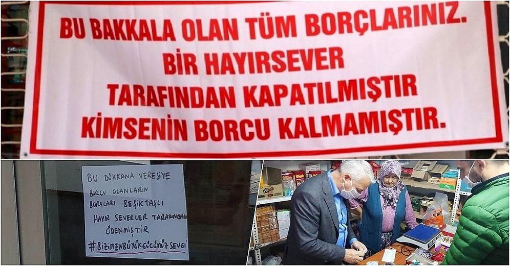 İyilik Gerçekten de Bulaşıcı! Türkiye'nin Dört Bir Yanından Hayırseverler Veresiye Defterlerini Kapattırmaya Başladı