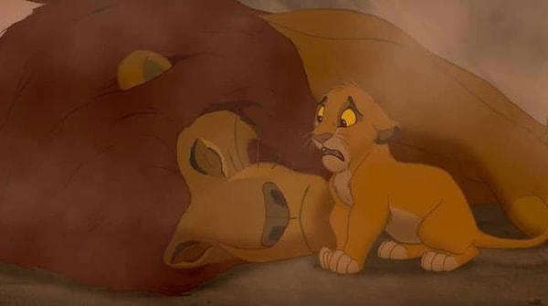 16. 'Aslan Kral' animasyonunda Mufasa karakterinin hayatını kaybetmesi...