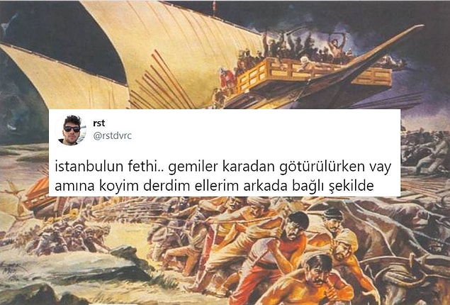 15. Yok bir de yürütelim şakası üzerine gelmiş akıllara bu fikir.