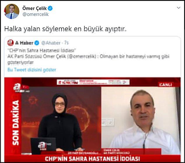 AKP Sözcüsü Çelik, 'halka yalan söylendiğini' savundu