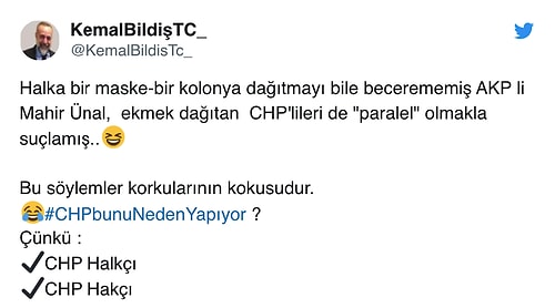 AKP'li Mahir Ünal CHP'li Belediyelerin Ekmek Dağıtımına 'Ayrı Baş Çekmek' Dedi: 'Devletteki Karşılığı Paralel Yapıdır'