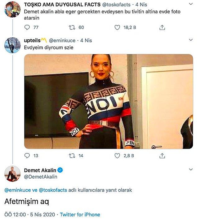 Türk popun kraliçelerinden biri Demet Akalın sosyal medyayı oldukça aktif kullanıyor biliyorsunuz. Çoğu zaman ne yazdığını anlayabilmek için büyük bir çaba sarf etsek de bizi epey güldürüyor sağolsun! 😂